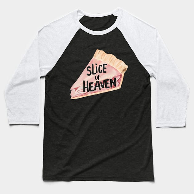 "Slice of Heaven", Retro Design Baseball T-Shirt by RazorDesign234
